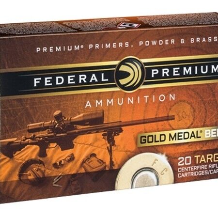 Federal Premium Gold Medal 6.5 Grendel 130 Gr. Berger Hybrid Open Tip Match- Box of 20