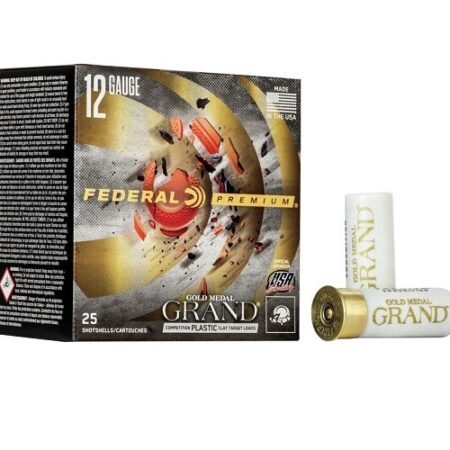 Federal Gold Medal Grand 12 Gauge 2-3/4" 1-1/8 oz #8 Shot- Box of 25
