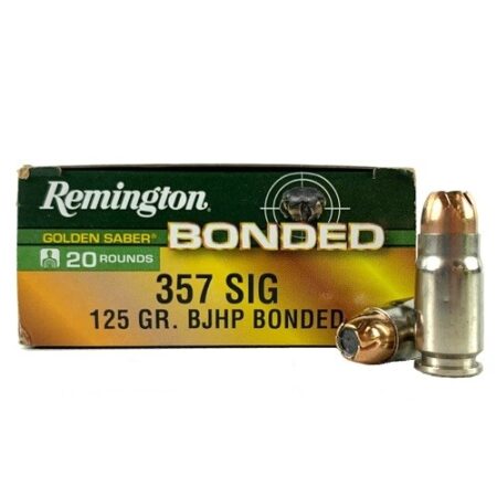 Remington Golden Saber .357 Sig 125 Gr. Bonded Brass Jacketed Hollow Point- Box of 20