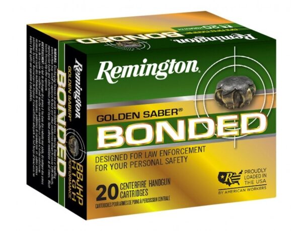 Remington Golden Saber .40 S&W 180 Gr. Brass Jacketed Hollow Point- Box of 20