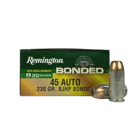 Remington Golden Saber .45 ACP 230 Gr. Bonded Brass Jacketed Hollow Point- Box of 20