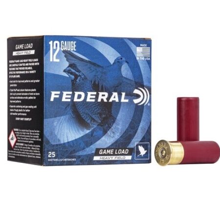 Federal Game Load Heavy Field 12 Gauge 2-3/4" 1-1/8 oz #8 Shot- Box of 25