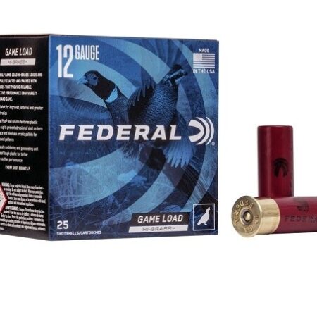 Federal Game Load Hi-Brass 12 Gauge 2-3/4" 1-1/4 oz #7-1/2 Shot- Box of 25