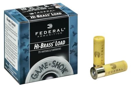 Federal Game-Shok Hi-Brass 20 Gauge 2-3/4" 1 oz. #7-1/2 Shot- Box of 25