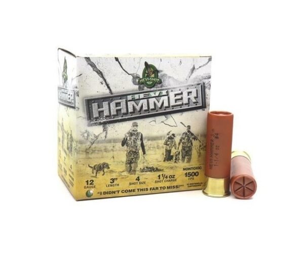 Hevi-Shot Hevi-Hammer 12 Gauge 3" 1-1/4 oz #4 Non-Toxic- Box of 25