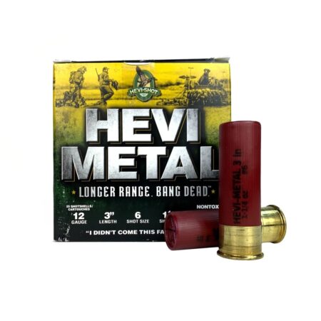 Hevi-Shot Hevi-Metal Long Range 12 Gauge 3" 1-1/4 oz #6 Non-Toxic- Box of 25