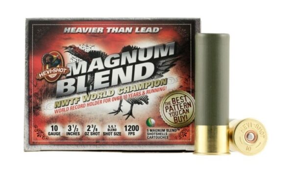 Hevi-Shot Magnum Blend 10 Gauge 3-1/2" 2-3/8 oz #5, 6, 7 Blend Shot- Box of 5
