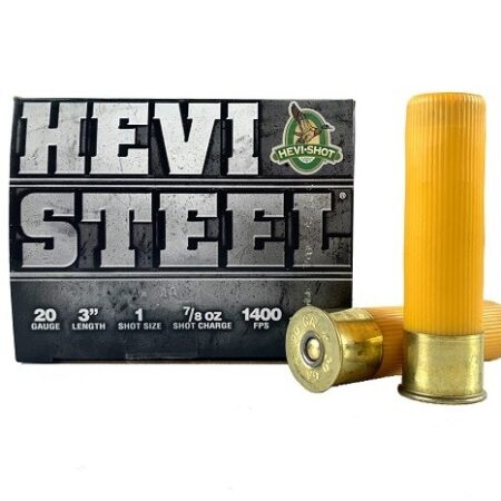 Hevi-Shot Hevi-Steel 20 Gauge 3" 7/8 oz #1 Steel Shot- Lead Free- Box of 25