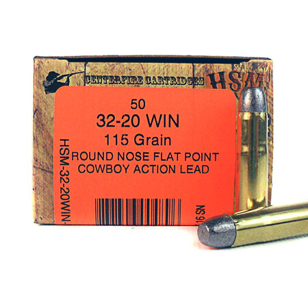 HSM Factory Blemish .32-20 Winchester 115 Gr. Round Nose Flat Point "Cowboy Action Lead"- Box of 50