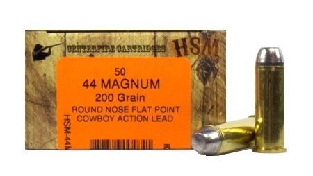 HSM Factory Blemish .44 Magnum 200 Gr. Round Nose Flat Point "Cowboy Action Lead"- Box of 50
