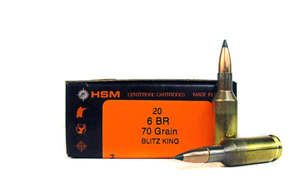 HSM 6mm BR 70 Gr. Sierra BlitzKing- Box of 20