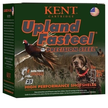 Kent Upland Fasteel 12 Gauge 2-3/4" 1-1/8 oz #7 Precision Steel Shot- Lead Free- Box of 25