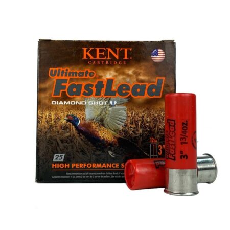 Kent Ultimate FastLead 12 Gauge 3" 1-3/4 oz #4 Lead Shot- Box of 25