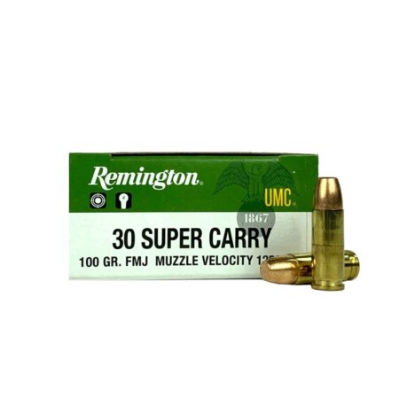 Remington UMC .30 Super Carry 100 Gr. Full Metal Jacket- Box of 50