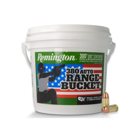 Remington UMC .380 Auto 95 Gr. Full Metal Jacket- Range Bucket of 300