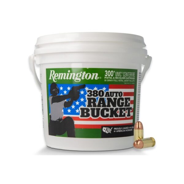 Remington UMC .380 Auto 95 Gr. Full Metal Jacket- Range Bucket of 300