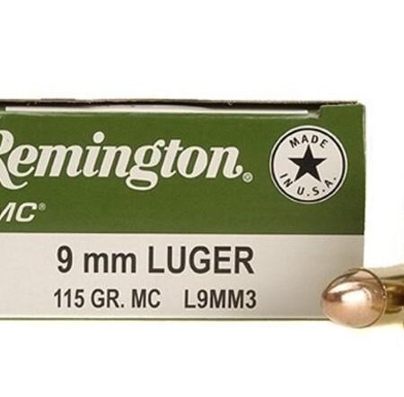 Remington UMC 9mm Luger 115 Gr. FMJ- Case of 500