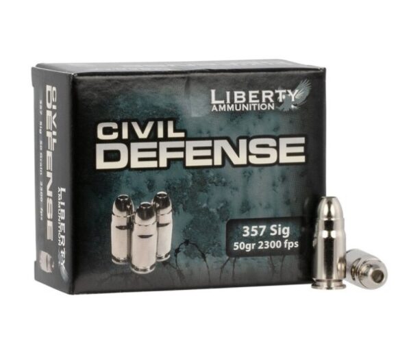 Liberty Civil Defense .357 Sig 50 Gr. Starburst Hollow Point- Lead-Free- Box of 20