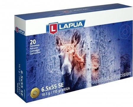 Lapua 6.5x55 SE 155 Gr. Mega Soft Point- Box of 20