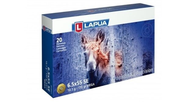 Lapua 6.5x55 SE 155 Gr. Mega Soft Point- Box of 20