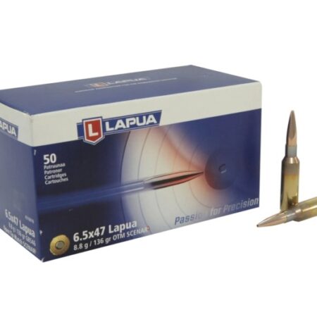 Lapua 6.5x47 Lapua 136 Gr. Scenar-L Open Tip Match- Box of 50