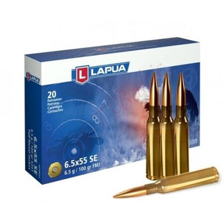 Lapua 6.5x55 SE 100 Gr. Full Metal Jacket- Box of 20