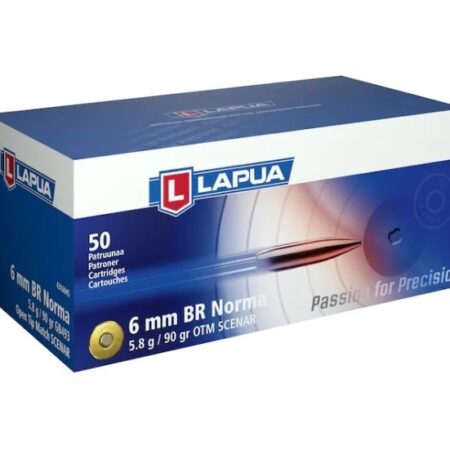 Lapua Scenar 6mm Norma BR (Bench Rest) 90 Gr. Scenar-L Open Tip Match- Box of 50