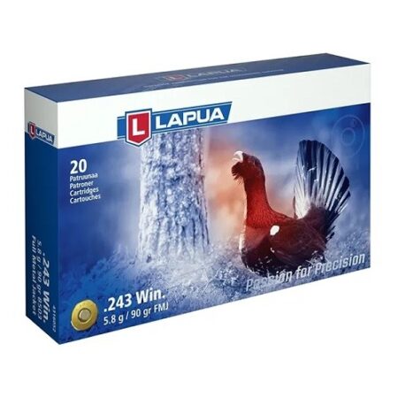 Lapua .243 Winchester 90 Gr. Full Metal Jacket- Box of 20
