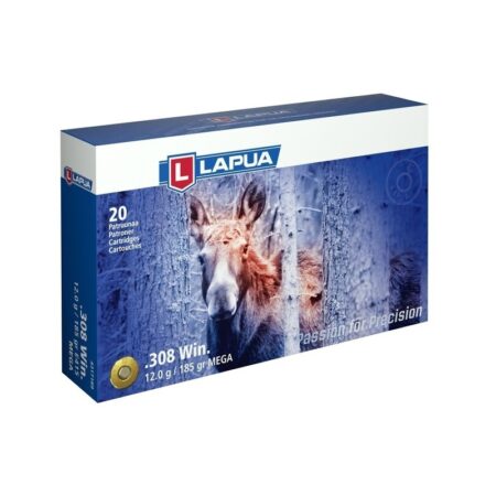 Lapua .308 Winchester 185 Gr. Mega Soft Point- Box of 20