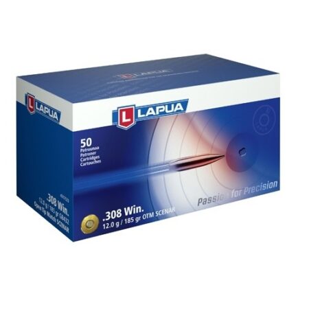 Lapua .308 Winchester 185 Gr. Scenar Open Tip Match- Box of 50