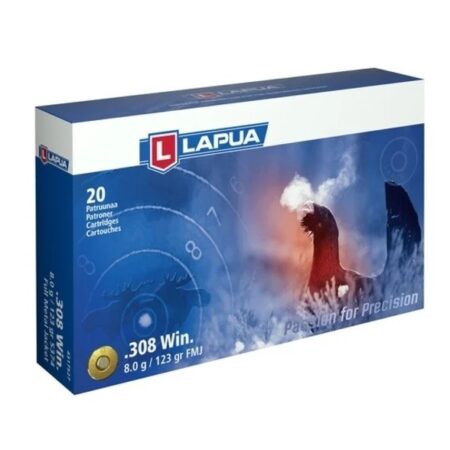 Lapua .308 Winchester 123 Gr. Full Metal Jacket- Box of 20