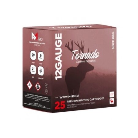 M90 Tornado 12 Gauge 2-3/4" 00 Buckshot 9 Pellets- Box of 25