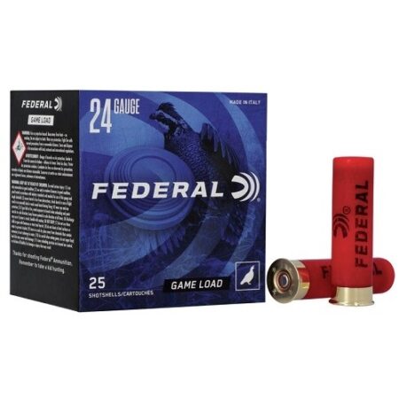 Federal Upland Game Load 24 Gauge 2-1/2" 11/16 oz #8 Shot- Box of 25