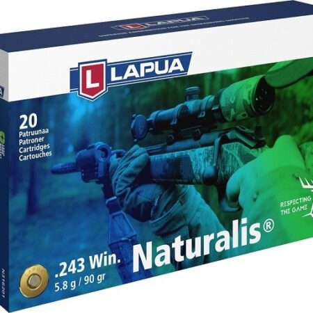 Lapua Naturalis .243 Winchester 90 Gr. Naturalis Solid- Lead-Free- Box of 20