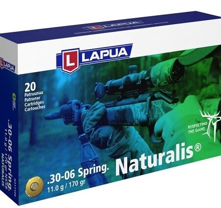 Lapua Naturalis .30-06 Springfield 170 Gr. Naturalis Solid- Lead-Free- Box of 20