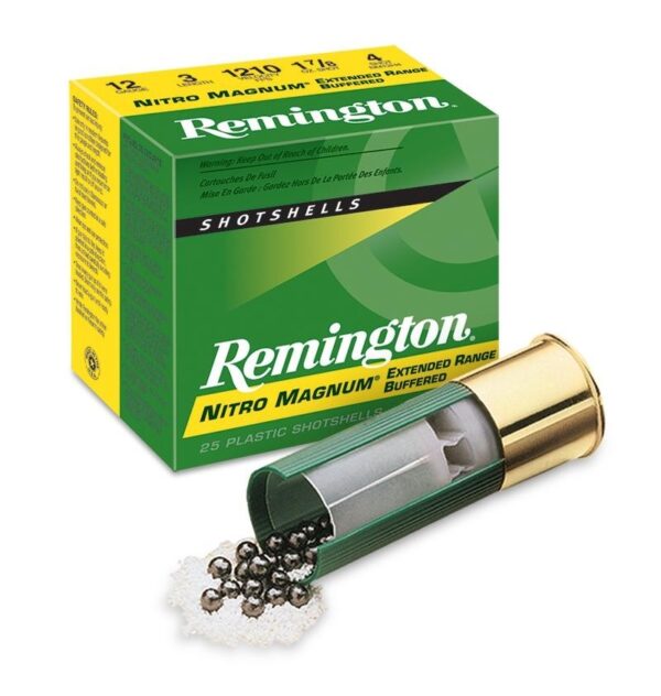 Remington Nitro Magnum 12 Ga 3" 1-7/8 oz #4 Shot Buffered Magnum- Box of 25