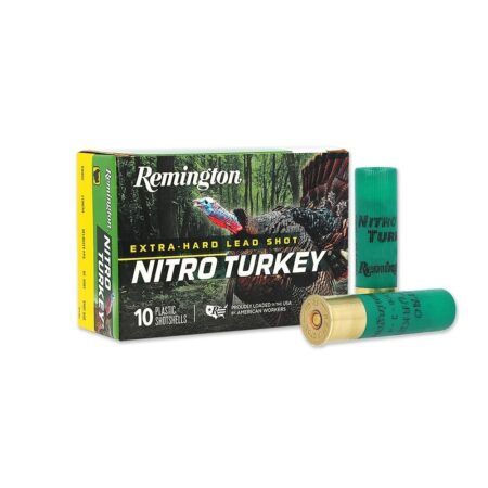 Remington Nitro Turkey 12 Gauge 2-3/4" 1-1/2 oz #4 Extra Hard Lead Shot- Box of 10