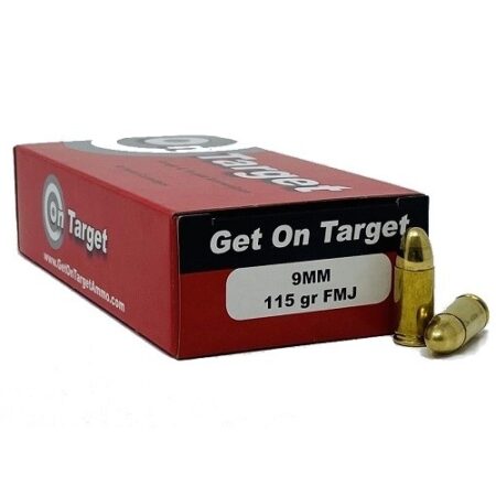 On Target 9mm Luger 115 Gr. Full Metal Jacket- Remanufactured- Box of 50