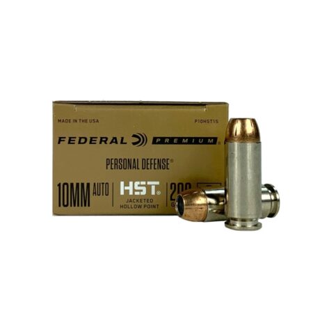 Federal Premium Personal Defense 10mm Auto 200 Gr. HST Jacketed Hollow Point- Box of 20