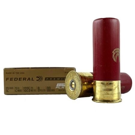 Federal Premium 12 Gauge 2-3/4" 00 Copper Plated 00 Buckshot 9 Pellets- Box of 5