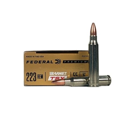 Federal Premium .223 Remington 55 Gr. Barnes TSX Hollow Point- Lead Free- Box of 20