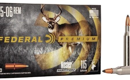 Federal Premium .25-06 Remington 115 Gr. Nosler Partition- Box of 20