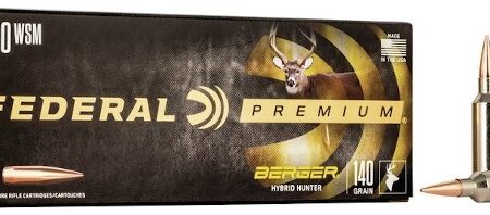 Federal Premium .270 Winchester Short Magnum (WSM) 140 Gr. Berger Hybrid Hunter- Box of 20