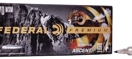 Federal Premium Terminal Ascent .270 Winchester Short Magnum (WSM) 136 Gr. Slipstream Polymer Tip- Box of 20