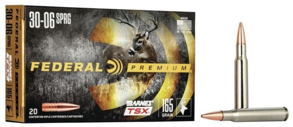 Federal Premium .30-06 Springfield 165 Gr. Barnes TSX- Lead Free- Box of 20