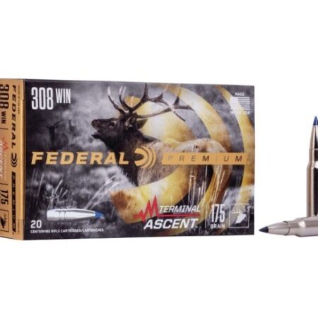 Federal Premium Terminal Ascent .308 Winchester 175 Gr. Slipstream Polymer Tip- Box of 20