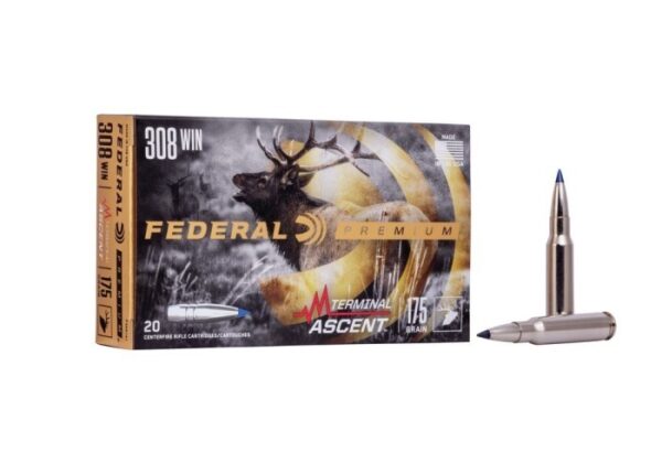 Federal Premium Terminal Ascent .308 Winchester 175 Gr. Slipstream Polymer Tip- Box of 20