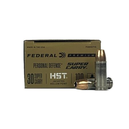 Federal Premium Personal Defense .30 Super Carry 100 Gr. HST Jacketed Hollow Point- Box of 20
