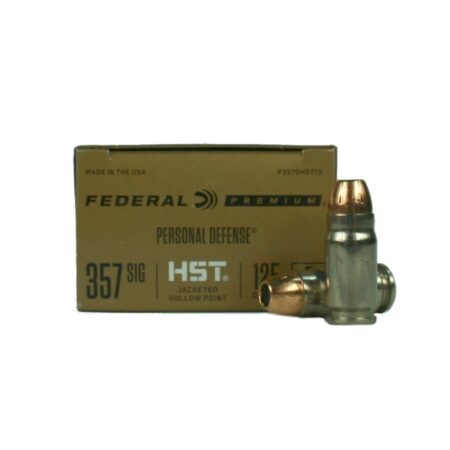 Federal Premium Personal Defense .357 Sig 125 Gr. HST Jacketed Hollow Point- Box of 20