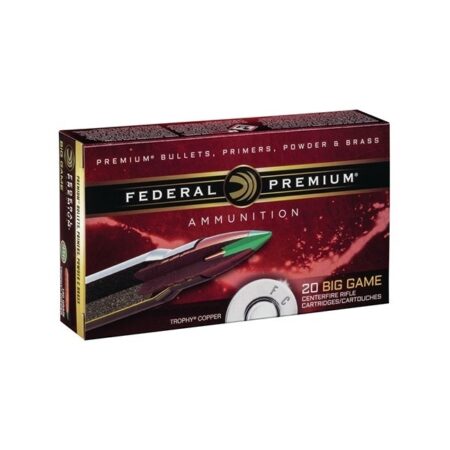 Federal Premium 6.5 Creedmoor 120 Gr. Trophy Copper Tipped Boat Tail- Lead-Free- Box of 20